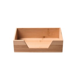 KAVYDECO - Bamboo Napkin Holder For Table 9.29" x 5.43" x 2.56" - Japanding Design, Multipurpose - Stylish Home Decor Napkin Organizer.