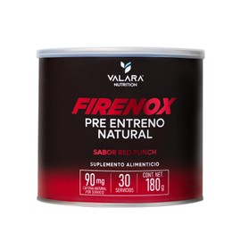 Firenox Pre Entreno Natural - Sabor Ponche - Preworkout a base de betabel - 180g