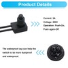 Taiss KP-107 12 V Switch Waterproof Self-Locking Push Button Switch