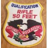 NRA Patch ~ Qualification 50 FEET Shield with Eagle, NEW