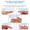 3-Point Products Oval-8 Finger Splint, Support and Protection for Arthritis,