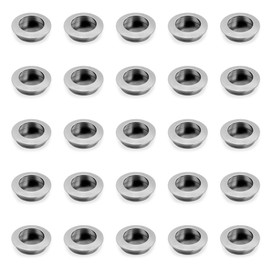 Emuca - Set of 10 Furniture Handles, Ø12mm (0,47 inch), 192mm (7,5 inch) Hole centres, Satin Nickel Steel