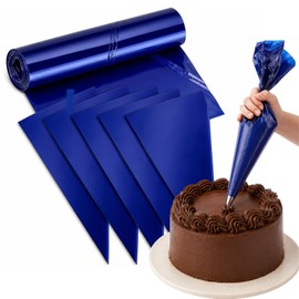 YANJINGSHE Piping Bags 30 Pack 21 Inch Disposable Icing Bags Dark Blue