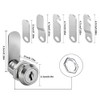 Letter Box Lock 20 mm - 2 Sets with 4