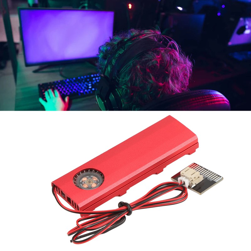 M.2 NGFF NVME SSD Heatsink Quadruple Heat Dissipation 5V Fan