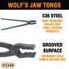 Picard Blacksmith Tongs, Wolf's Jaw, 16" Long - C35 Steel,