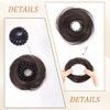 QIANCHUN Hair Bun Extension Synthetic Straight Neat Donut Updo Stretchy