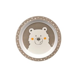 SIGIKID HoniBoni Bear rPET Plate, Brown, One Size, Brown