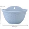 QUINTRA Wall Hanging Flower Pots Plastic Semicircular Fence Hanging Flower