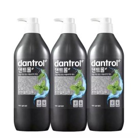 DenToRoil 댄트롤 비듬두피 샴푸 딥클린박하솔트, 820ml, 3개 Dantrol Dandruff Shampoo Deep Clean Peppermint Salt, 820ml, 3 Pieces