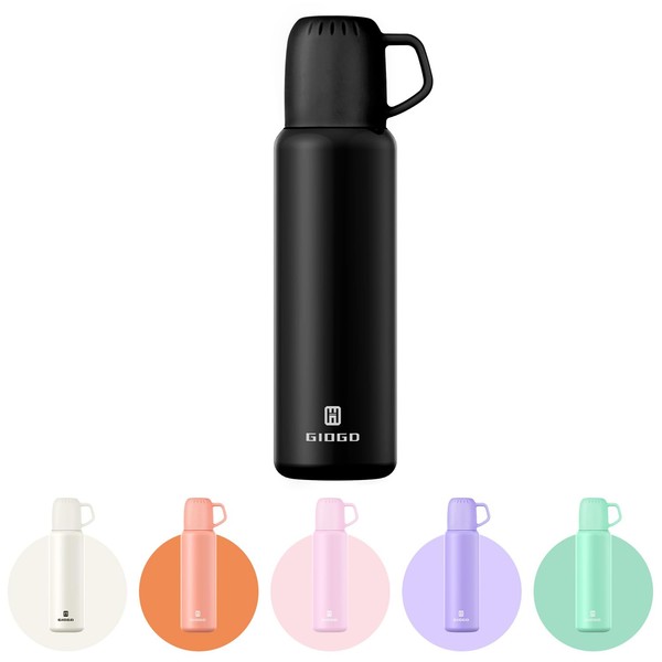 Thermal Flask with Cup 648ml/22oz Flask for Hot Drink, Vacuum