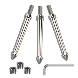 Pig Iron SPYKES. Premium Tripod Spikes. Stainless Steel. Universal fit Replacement Tripod Feet.