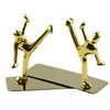 Stainless Steel Kung Fu Man Book Ends Heavy Duty Bookend