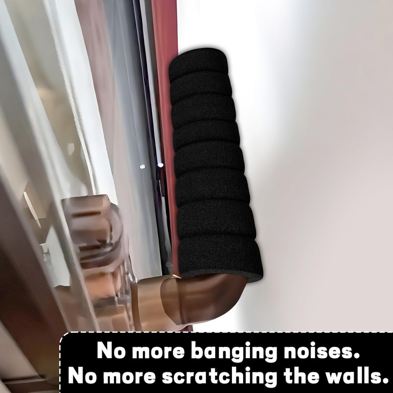 DIPZO Foam Door Handle Protectors, 2PCS Soft Anti-Collision Knob Covers,