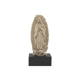 HAAB MEXICO Virgen de Guadalupe, Resina Beige con Base de Madera
