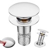 1 PCS Pop Up Drain Strainer, Stainless Steel Kitchen Sink