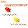 6 in 1 Stubby Screwdriver Handle Set Multi-Tool Chrome Vanadium