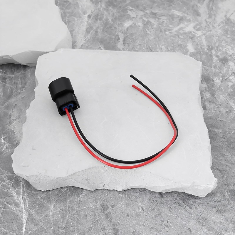 YINETTECH 2-Pin Car Front Turn Signal Light Connector Pigtail Compatible