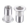 TA-VIGOR 50Pcs M4 Rivet Nuts, Aluminium Alloy Knurled Flat Head
