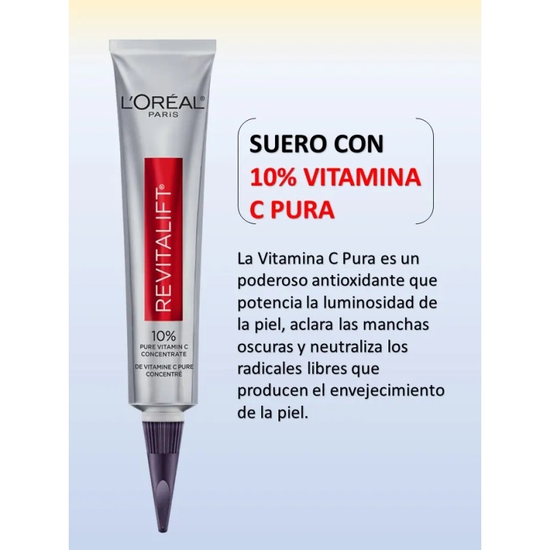 L'oreal Suero Retinol 0.3% + Concentrado Vit. C 10% 2x30ml