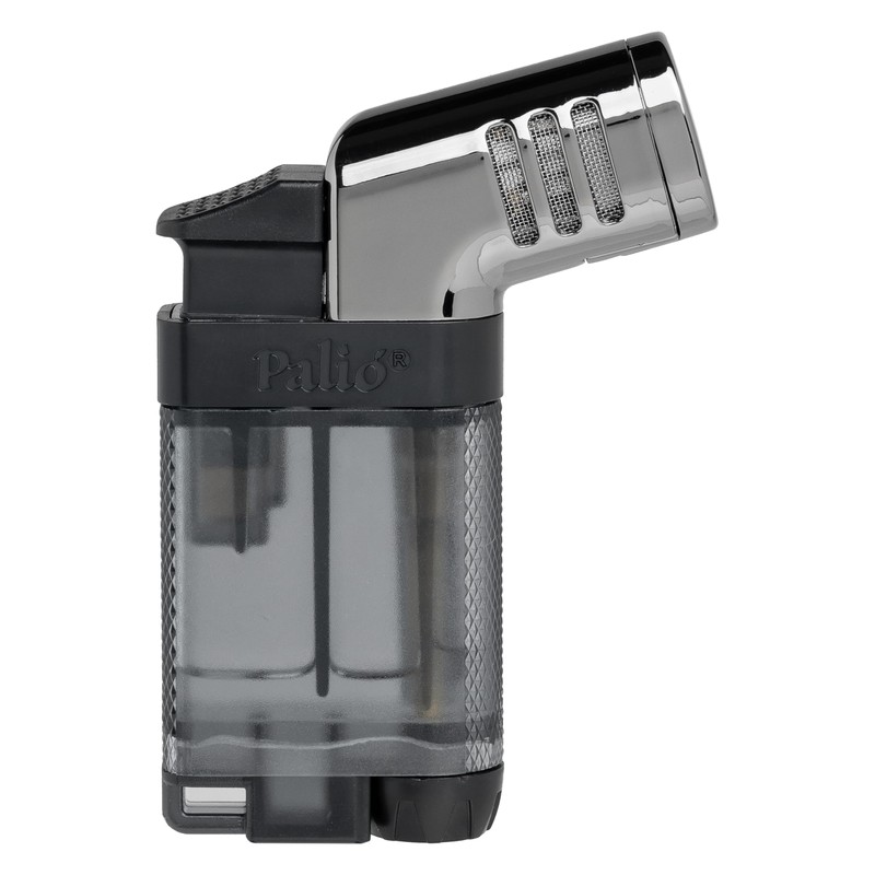 Palió Pistola Angled Double-Jet Flame Lighter (Black)