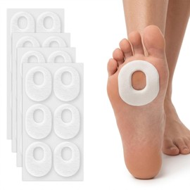 Pack of 24 Corn Plasters, Feet Corns Pressure Points Plasters, Feet Callus Plasters, Pressure Protection Rings, Bunion Rings, Callus Pressure Pads, Pressure Protection Plasters for Foot Sole, Bunion