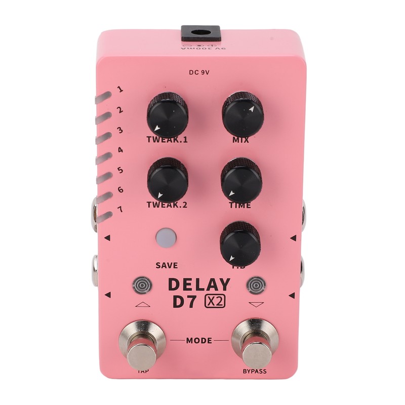 Stereo Delay Effect Electric Guitar Single Effector Support Storage with