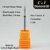 C & I Diamond Nail Drill Bit Flame Shape E-File