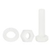 sourcing map 300 Pcs/100 Sets Nylon Hex Bolts, M6 x