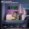Brauthon Digital Clock Large Display, 16" Digital Wall Clocks for