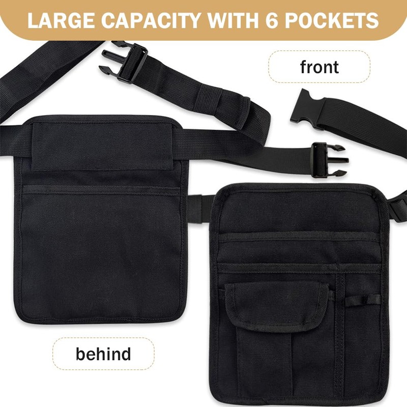 Professional Cleaning Apron with 5 Pockets and Adjustable Waist Belt,