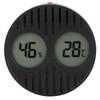 Round Hygrometer Thermometer ℃/℉ Digital Display High Accuracy Cigar Box