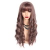 Chisu Glueless Long Wavy Synthetic Hair Wig with Bangs 26