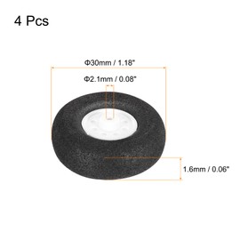 MECCANIXITY RC Airplane Wheels 1.26" OD x 0.43" T Aircraft Sponge Wheels Foam Wheel Replacement for DIY RC Model Plane 4 Pcs