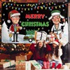 Funny Christmas Banner Happy Xmas Backdrop Sign Winter Xmas Decor