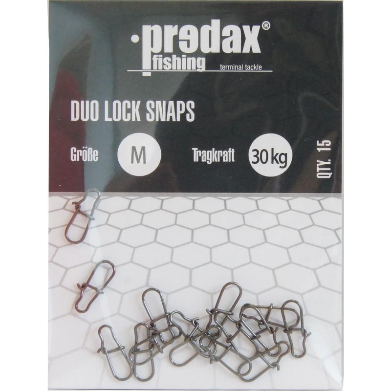 Predax Duo Lock Snap 15 Snaps Size XL 63 kg