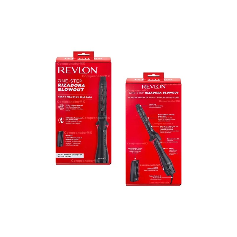 Secadora Rizadora Cabello Revlon Ondas Aire Calient One Step