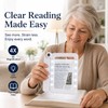 4X LED Handheld Magnifier for Reading – Rectangular Full-Page Magnifying