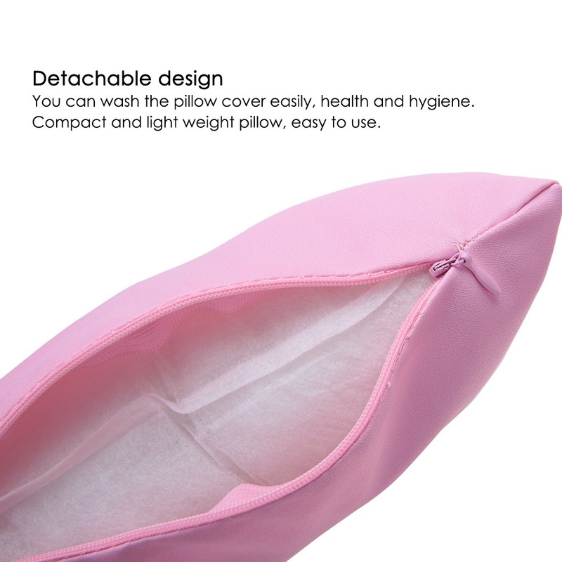 Soft PU Leather Detachable Washable Hand Rest Pillow + Folding