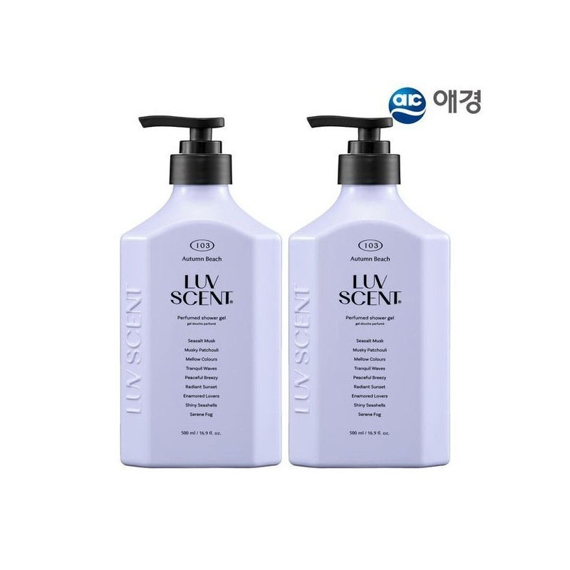 (NS Home Shopping) Luvcent Body Wash 500ml x 2 /