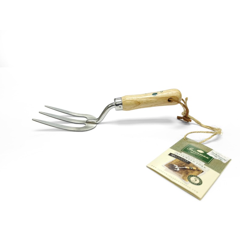 Greenman Light Weight Weeding Fork Stainless Steel Ash Handled 5