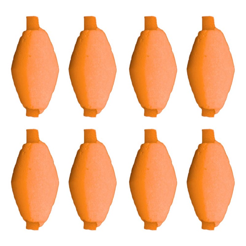 ANCLLO 6pcs Float Foam Olive Shape Indicators Fly Fishing Accessory,