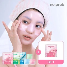 노프랍 [5매] 노프랍 하이드로겔 마스크 3종 중 택1+증정품 (콜라겐/진정/모공) [5 Sheets] No Profit Hydrogel Mask Choose 1 from 3 Types + Free Gift (Collagen/Soothing/Pore)