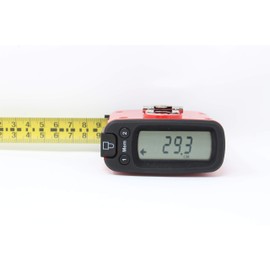K Digital Tape Measure, Display Reads Accurate Distance, English and Metric Units, Sixteen Feet Tape Length