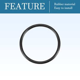 QUARKZMAN Nitrile Rubber Sealing Ring Round Washer 48 mm x 42 mm x 3 mm for Tap Plumber Repair Seal Connection, Black Pack of 10