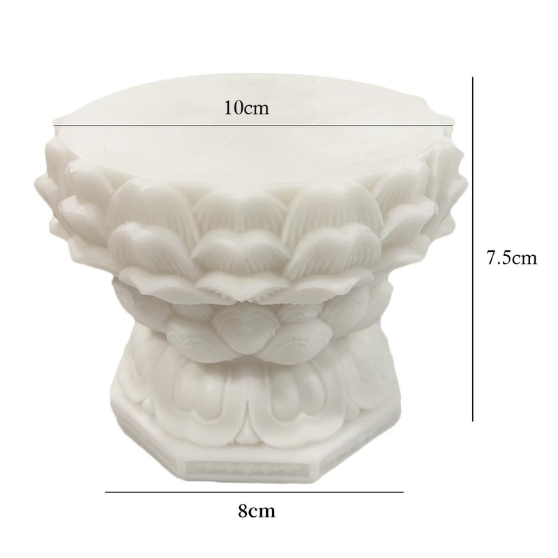 YUYAKESHI Round, Lotus Shape for Buddha Statues, Coco Palm Fruit
