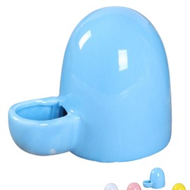 ozgram Water Supply Pottery Pottery [Blue] Standing Type Water Drinking Water Tank, Water Bottle, Small Animals, Small Birds, Parakeets, Hedgehogs, Hamsters, Jungarian..