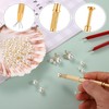 Stainless Steel Piercing Ball Grabber Tool, Pearl GrabberPickUpTool,4PcsJewelryPickupToolsPiercingClawToolwith U-ClipStrongReliablePiercingBallGrabberTool forPearlJewelrySmallParts,Colorful