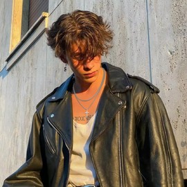 AFSTALR Cross Chain Men's Cross Chain Stainless Steel Layered Cross Chain Cuban Chain with Cross Box Chain Necklace, Cross Jewellery Gifts Gold/Silver/Black for Men 18/20/22/24 Inches, Stainless Steel