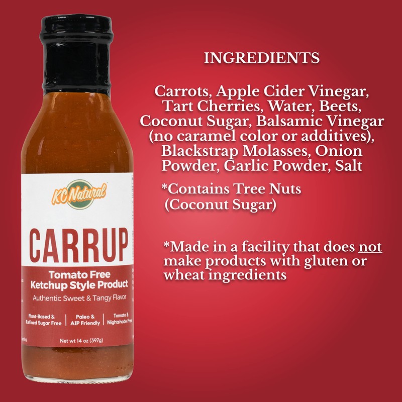 KC Natural - Carrup - No Tomato Ketchup - Paleo